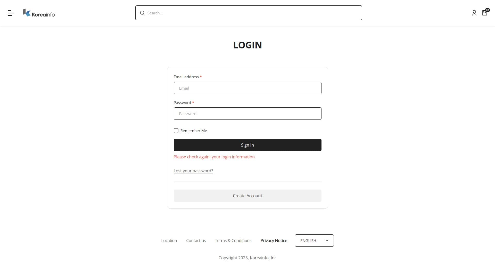 Login