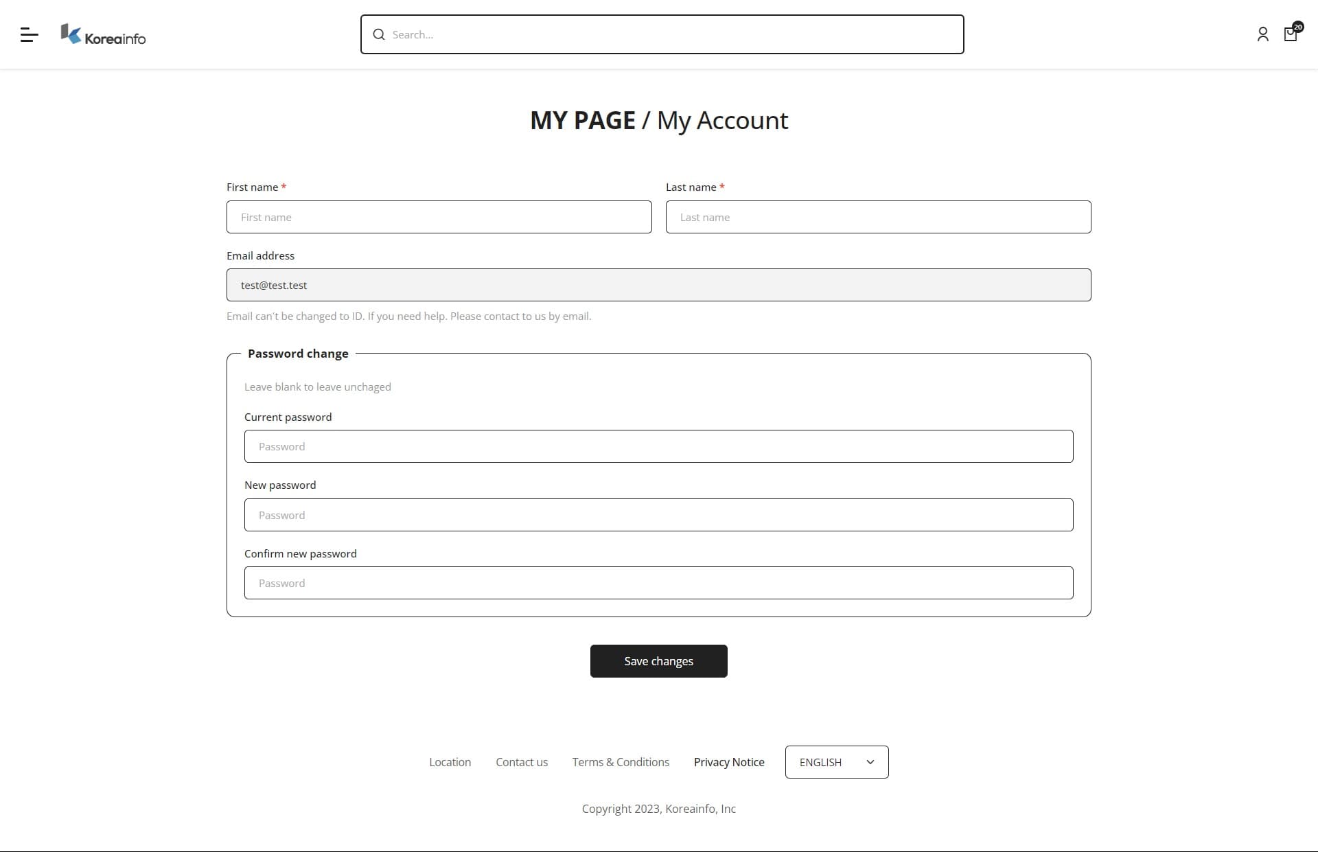 My Account